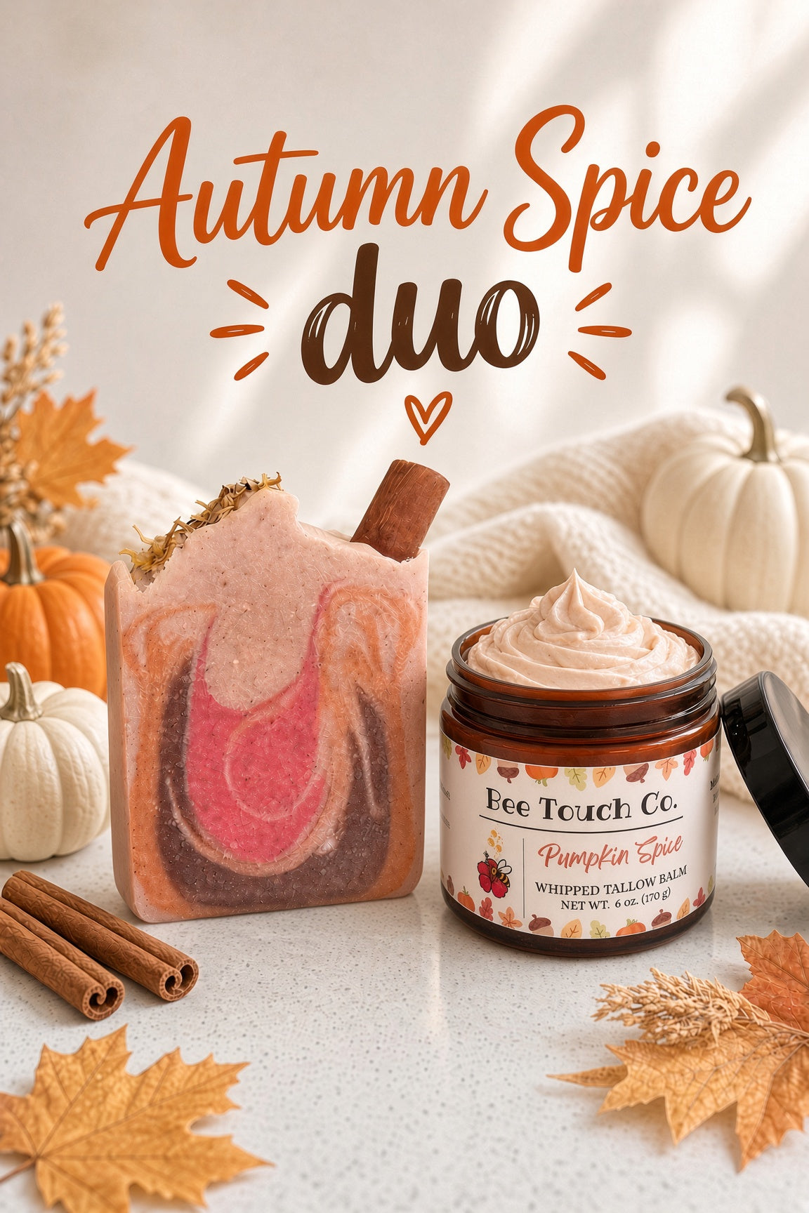 Autumn Spice Duo | Jabón Artesanal + Whipped Tallow Balm