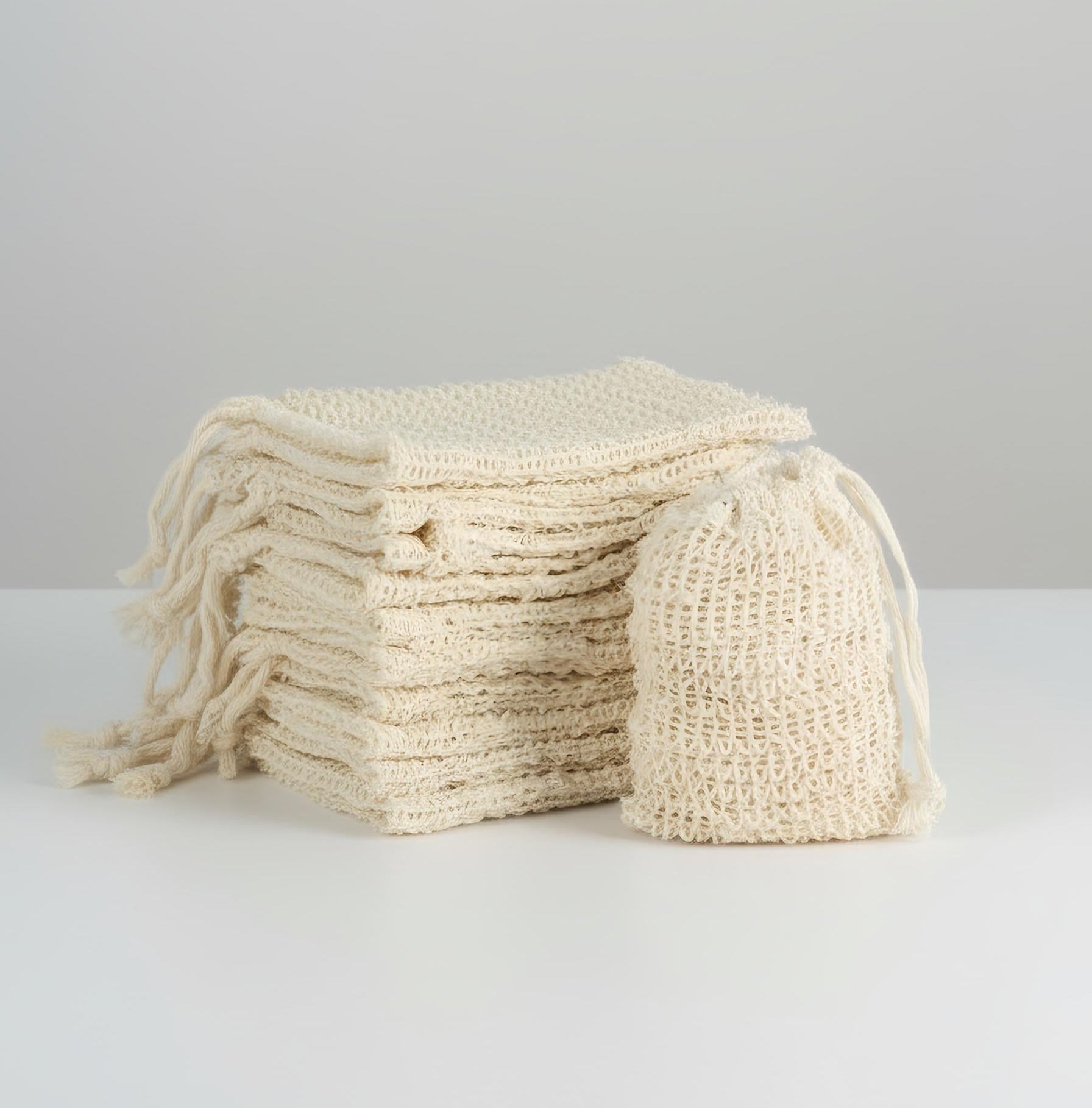 Natural Sisal Soap Saver Bag