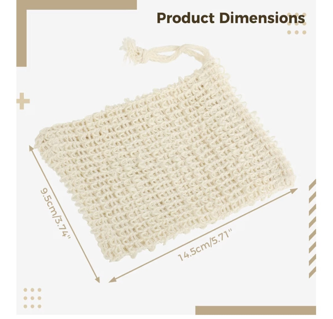 Natural Sisal Soap Saver Bag