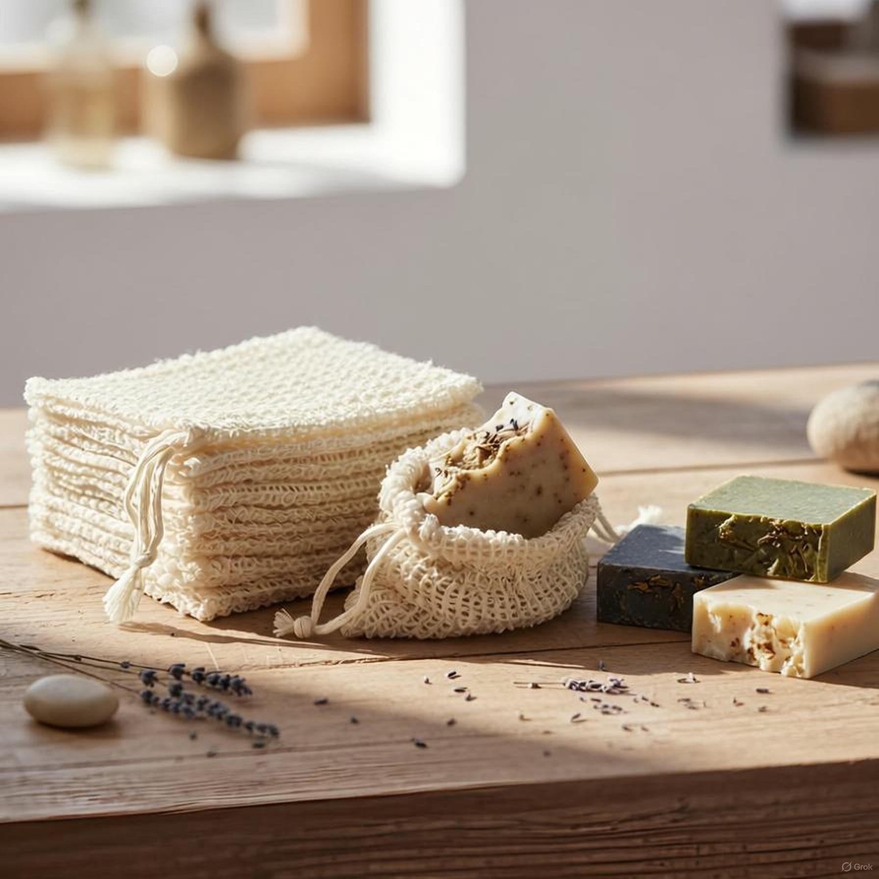 Natural Sisal Soap Saver Bag