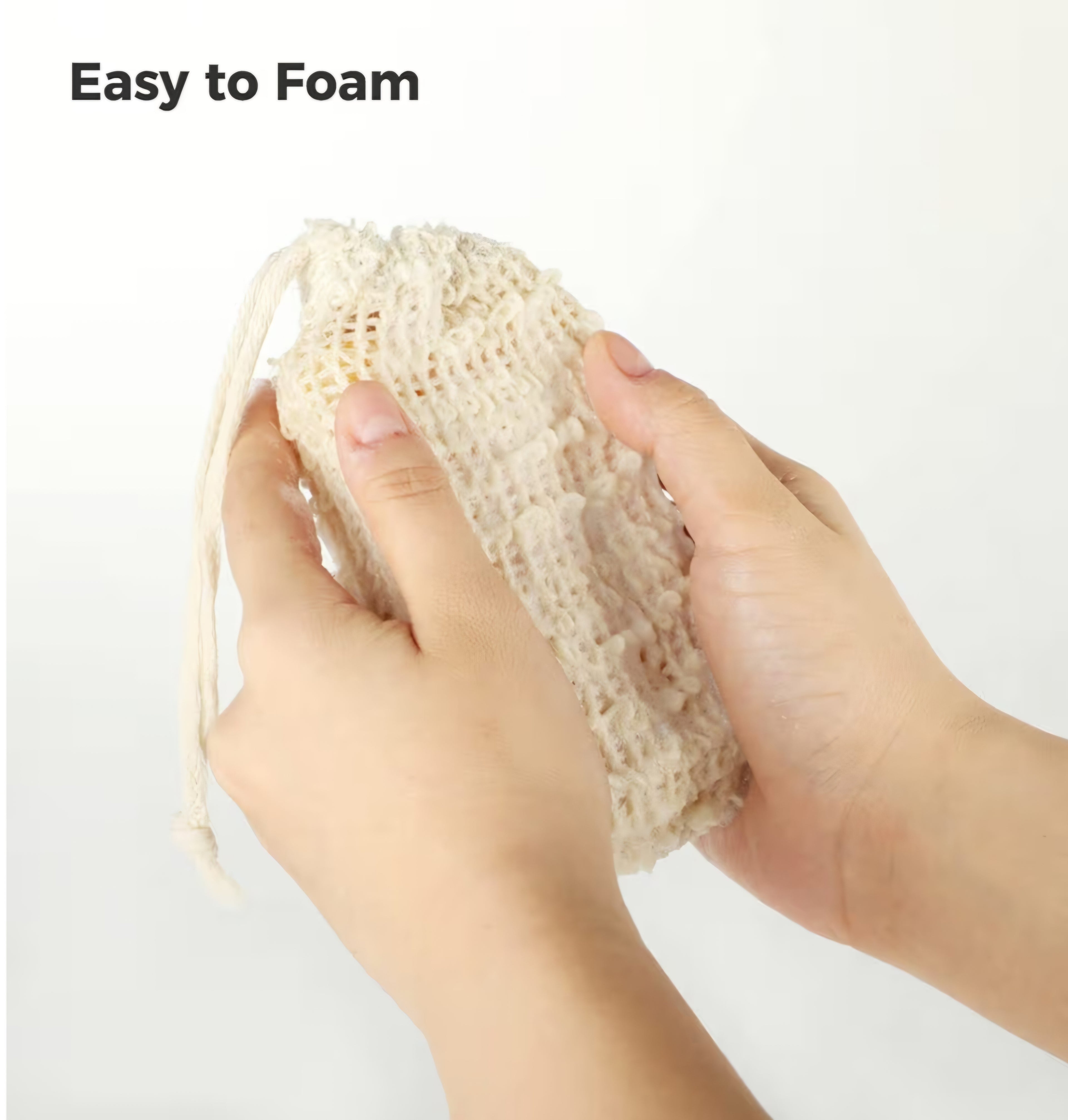 Natural Sisal Soap Saver Bag