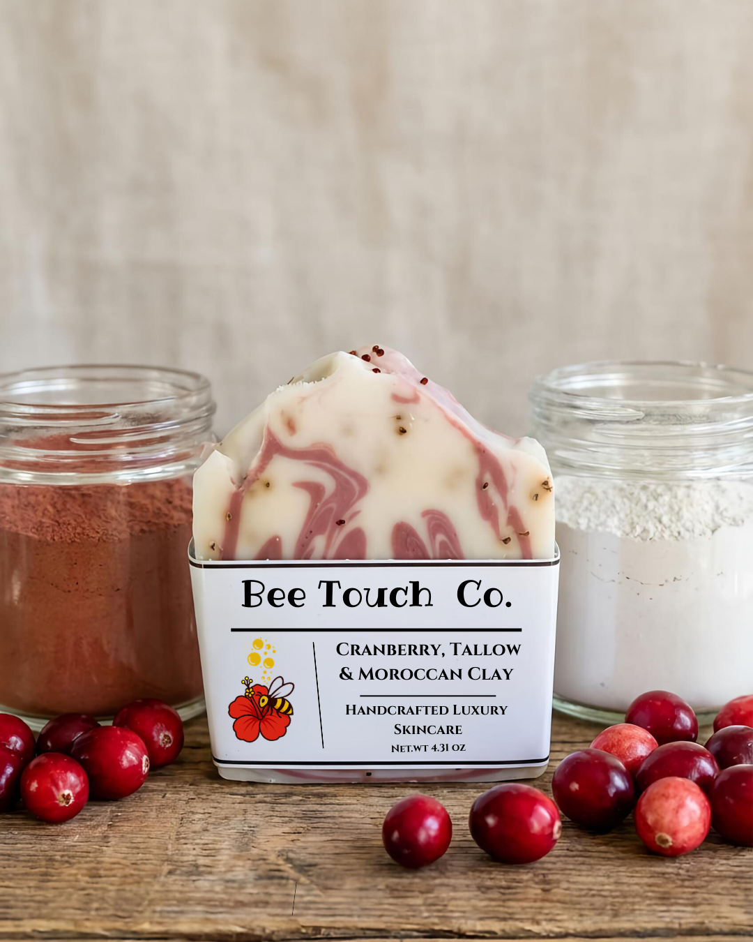Cranberry, Tallow & Moroccan Clay